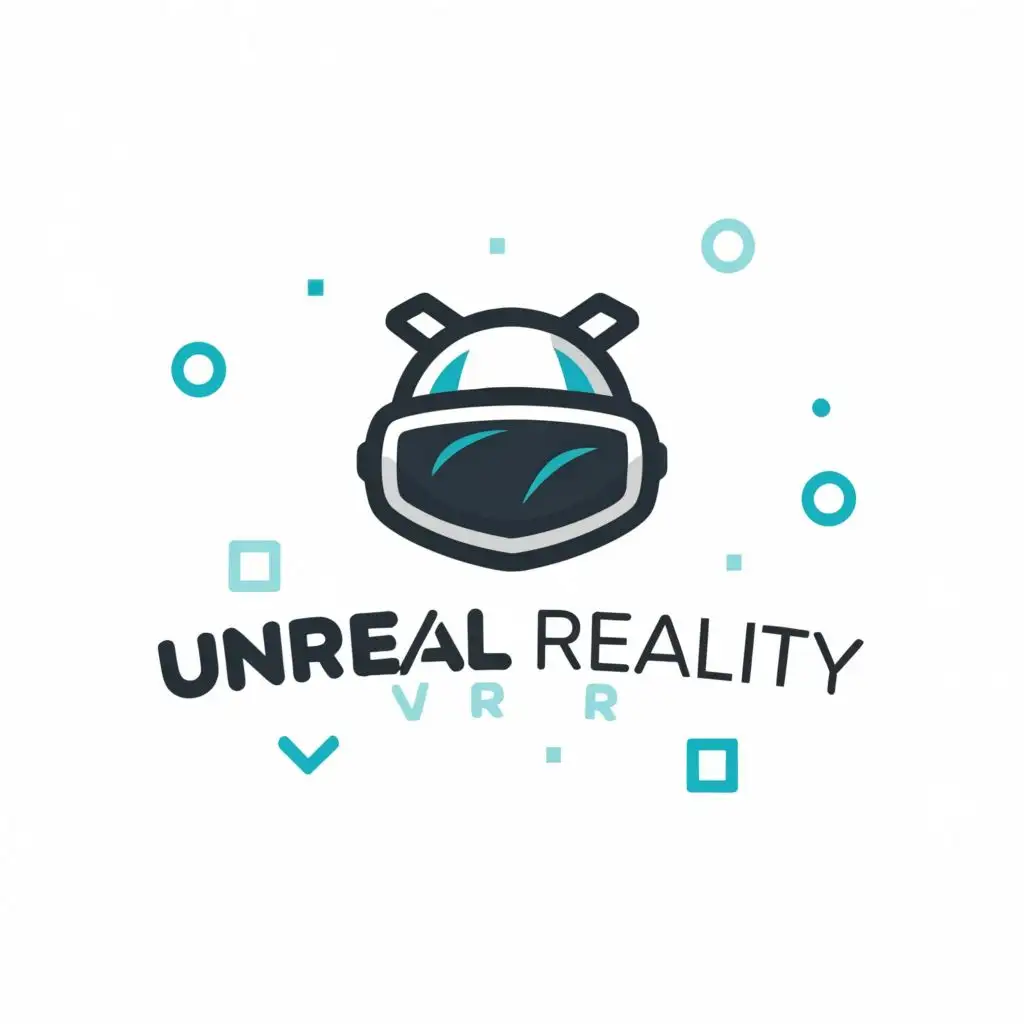 logo, Oculus, with the text "Unreal Reality vR", typography, be used in Internet industry