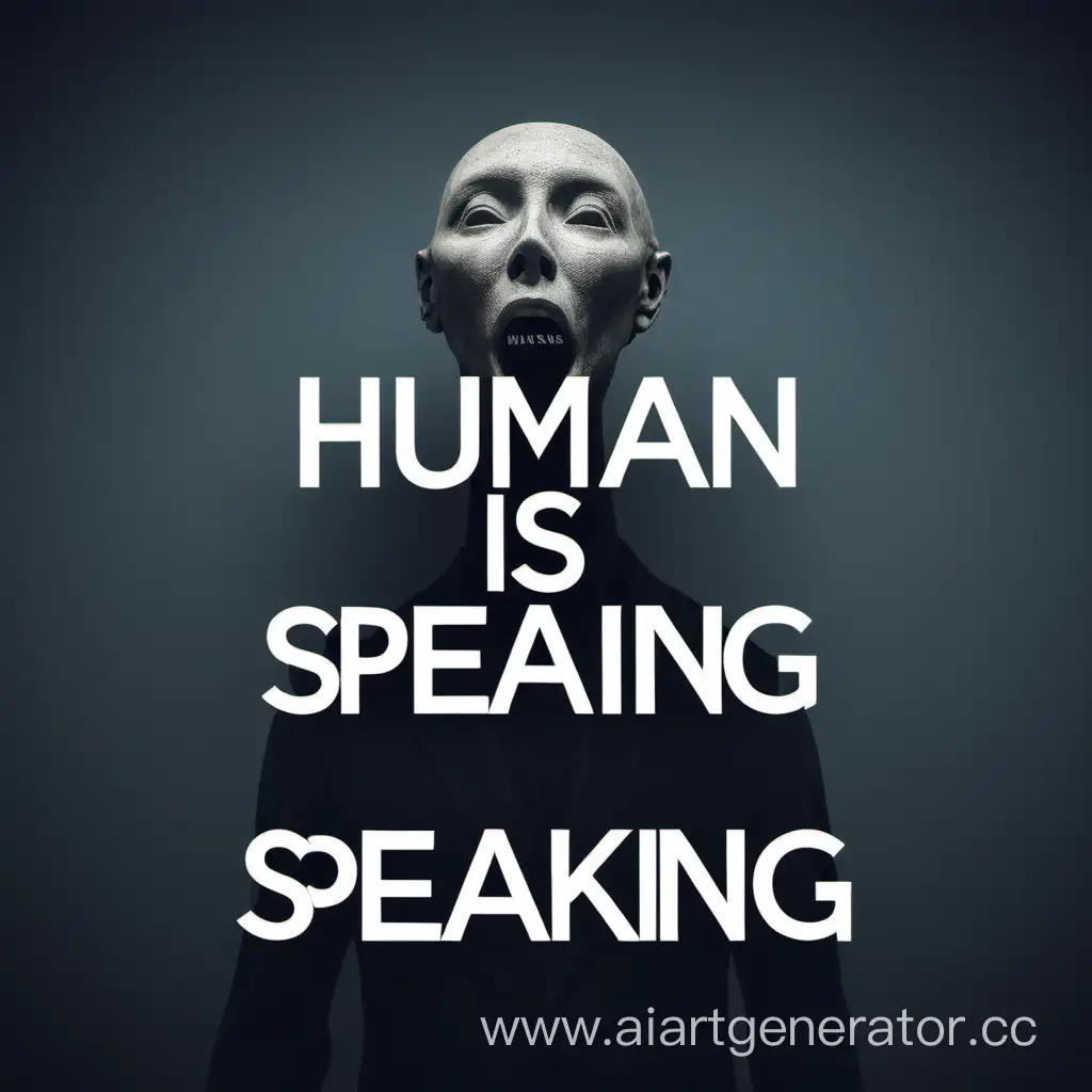 human is speaking