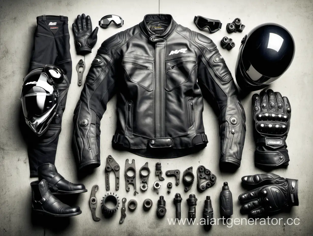 Sleek-and-Stylish-Motorcycle-Gear-Ensemble