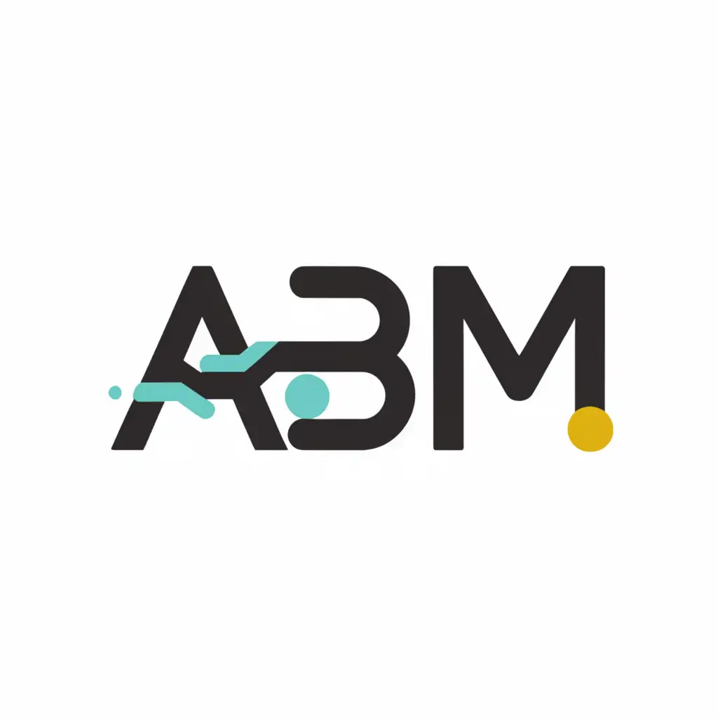 a logo design,with the text "ABM", main symbol:Technology,Moderate,be used in Technology industry,clear background