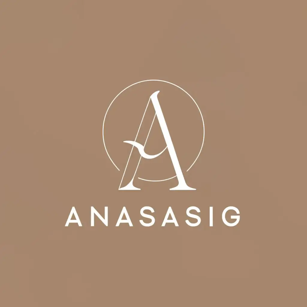 a logo design,with the text "Anastasia", main symbol:A,Moderate,be used in Religious industry,clear background