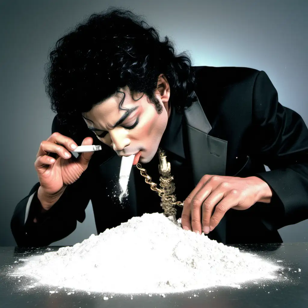 Michael Jackson snorting cocaine