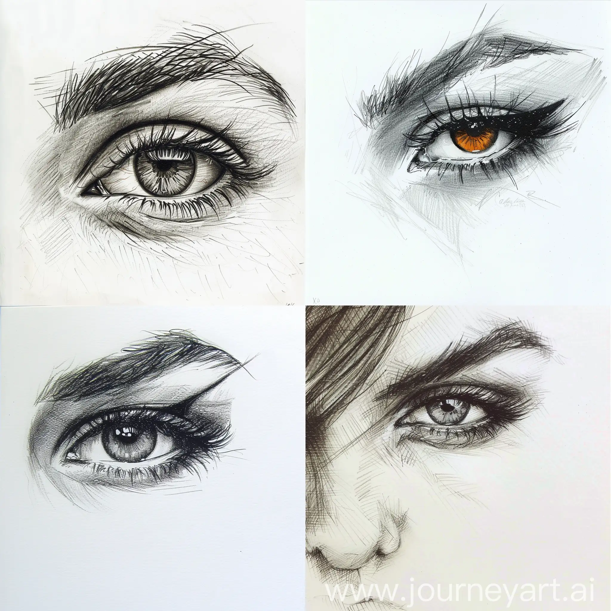 Woman eye sketch