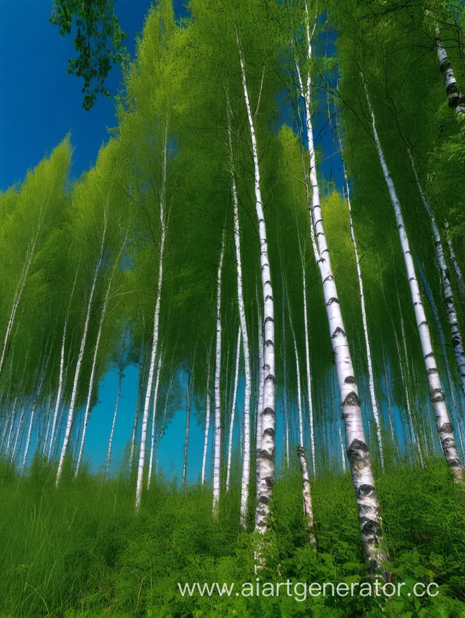 Tranquil-Birch-Forest-Landscape-with-Blue-Sky