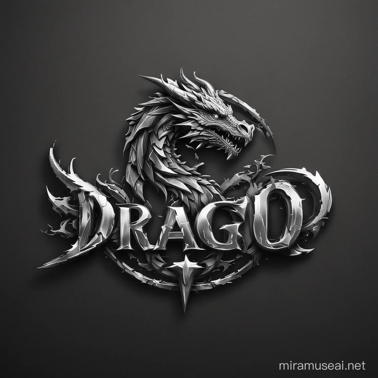 Majestic Dragon Logo Design for DRAGO