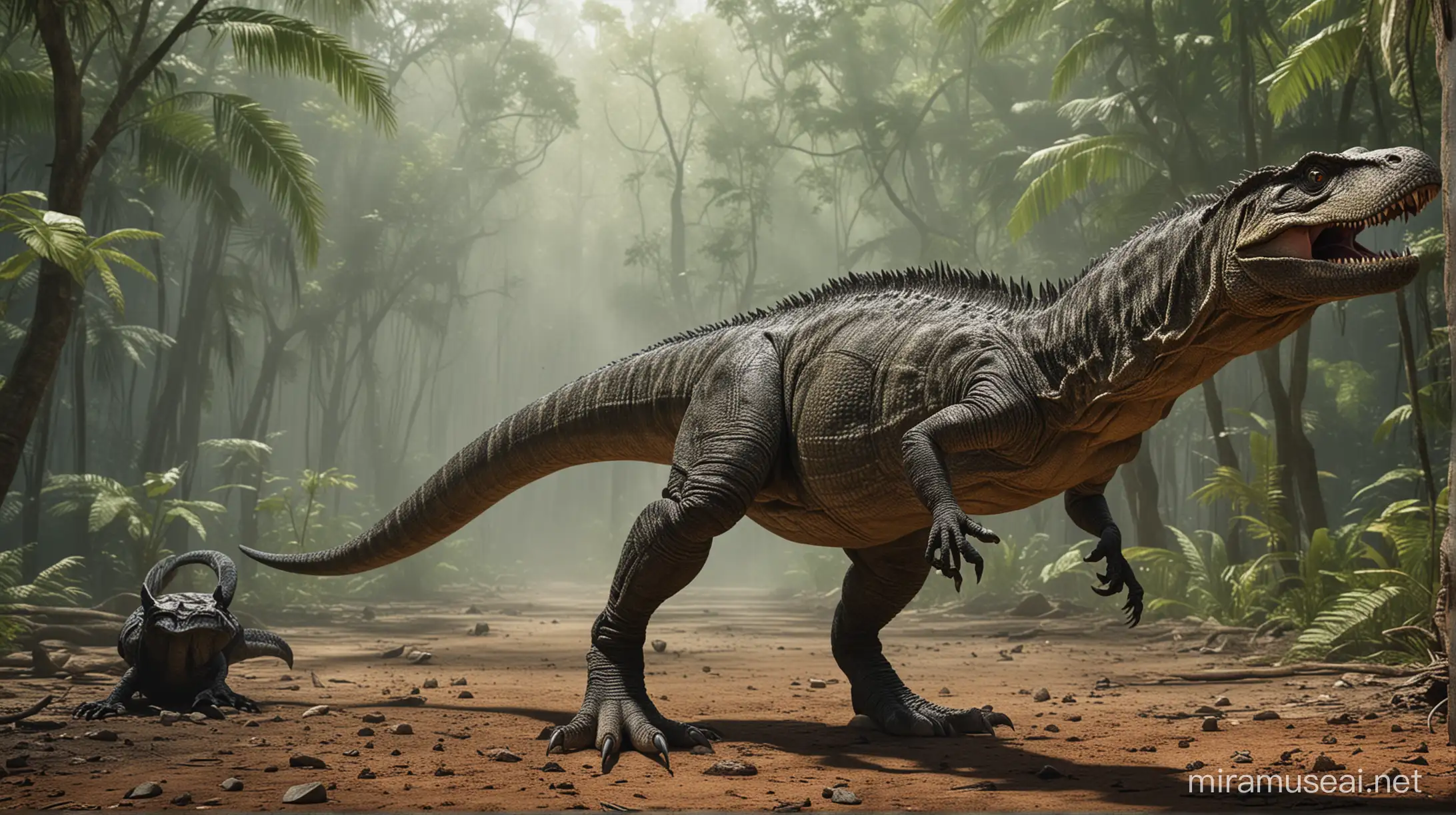 t-rex evolved from monitor lizards