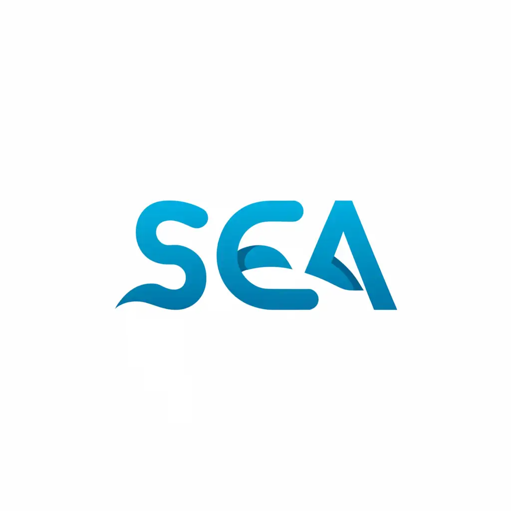 a logo design,with the text "SEA", main symbol:Ocean,Moderate,be used in Education industry,clear background