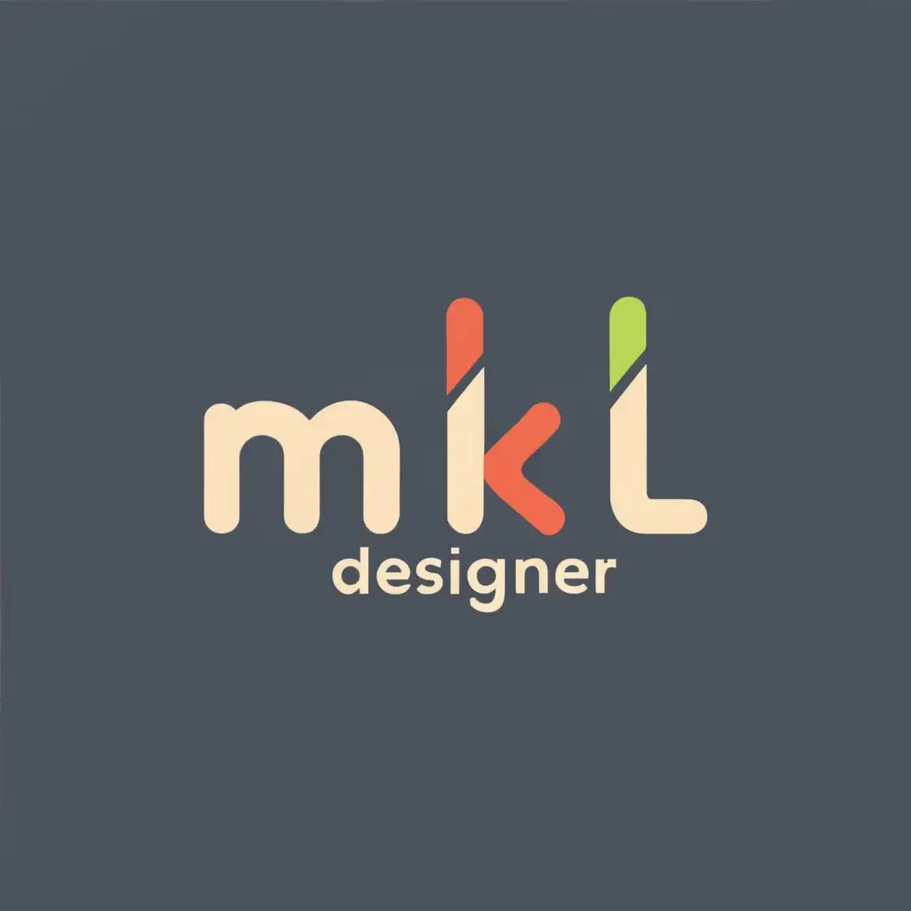 logo, Logo for graphic designer, something like a painting style, with the text "MKL Designer", typography, be used in Internet industry