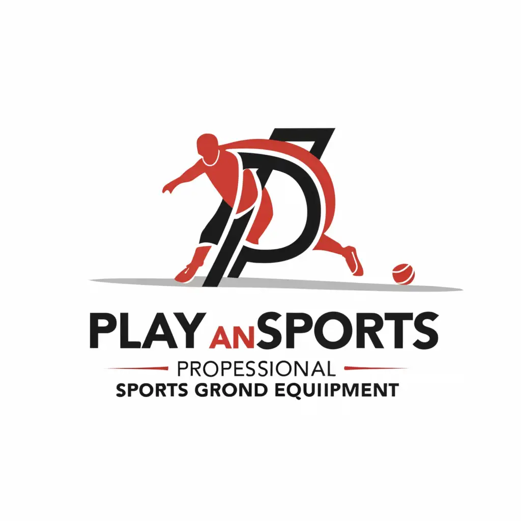 LOGO-Design-For-Play-and-Sports-Professional-Sports-Ground-Equipment-Dynamic-Symbol-with-Clear-Background