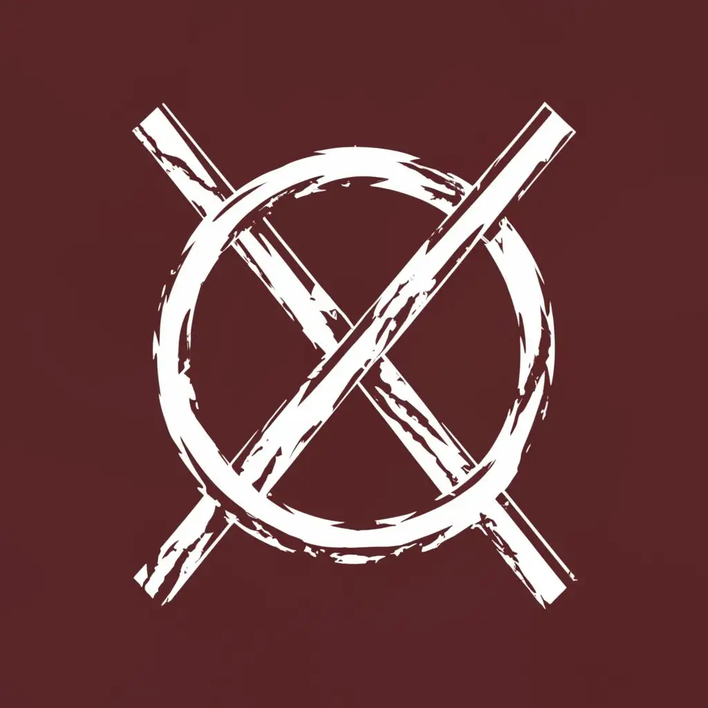a logo design,with the text "XO", main symbol:Anarchy style letter x and letter o symbolising rebellion and anti-establishment,Minimalistic,clear background