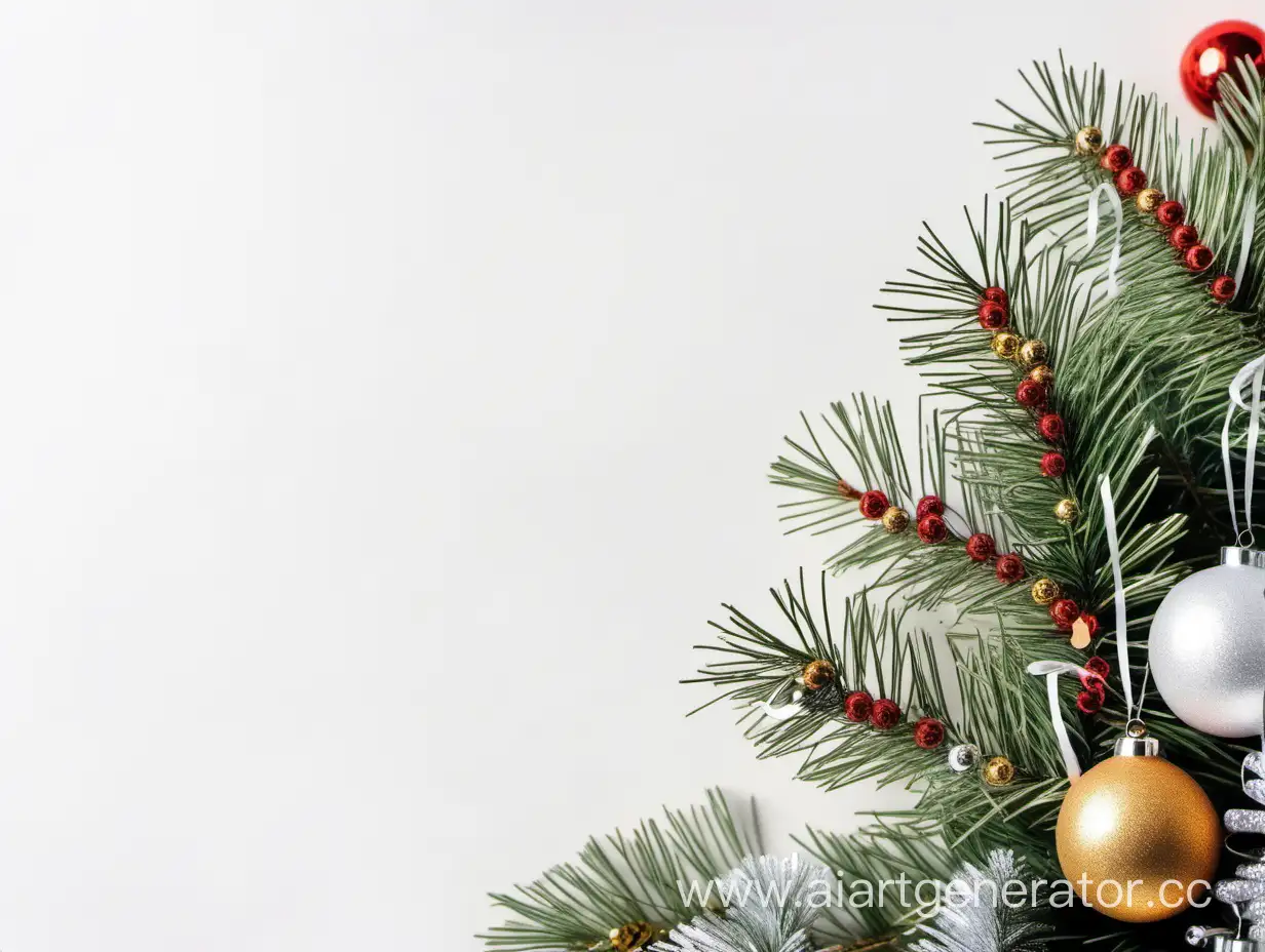 Festive-New-Year-Scene-with-Vibrant-Decorations-on-a-White-Background