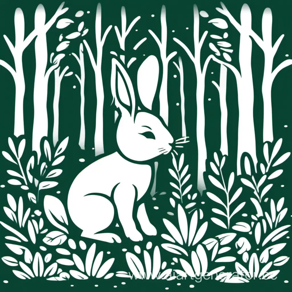 Adorable-Bunny-in-Enchanting-Forest-SVG-Art