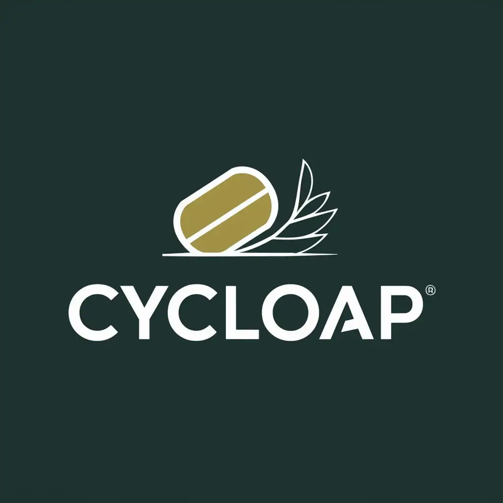 logo, Soap and oil, with the text "cycloap", typography, be used in Beauty Spa industry
