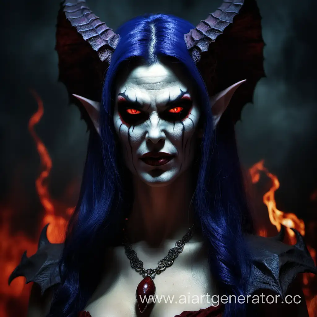 A portrait of the demoness Lilith.