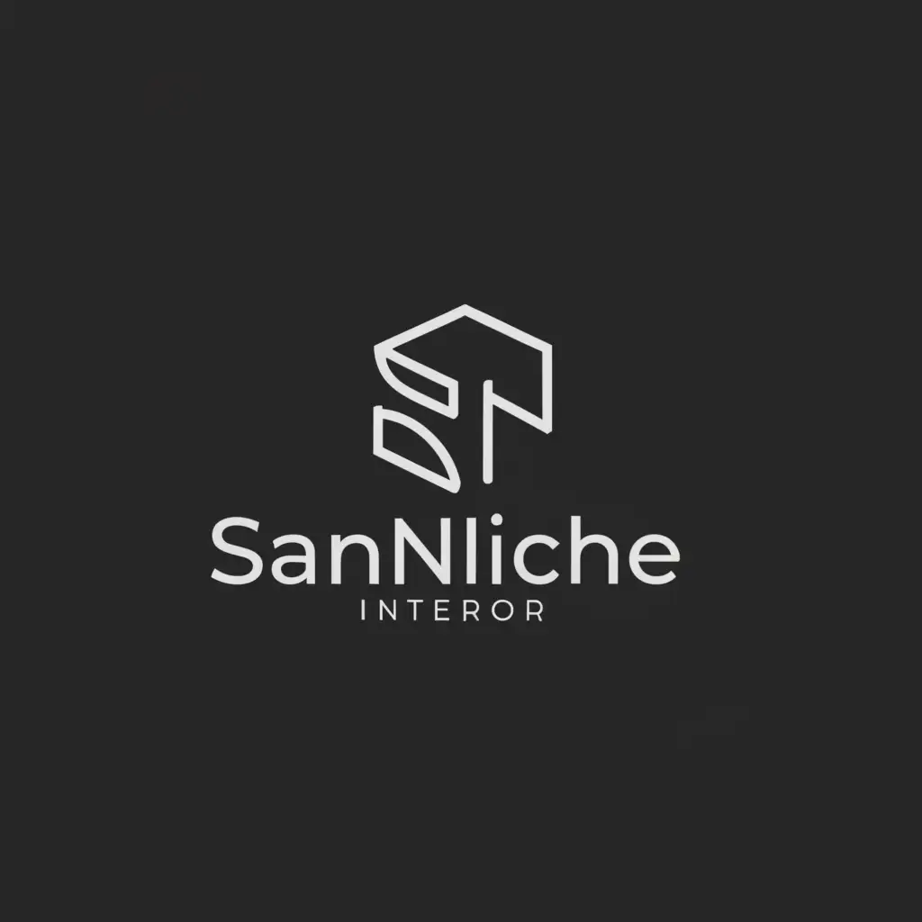 a logo design,with the text "San Niche Interior", main symbol:SNI,Minimalistic,be used in Technology industry,clear background