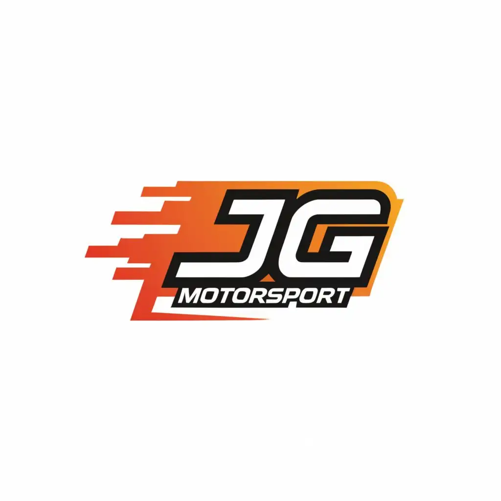 logo, fast logo, with the text "JG Motorsport", typography, be used in Automotive industry