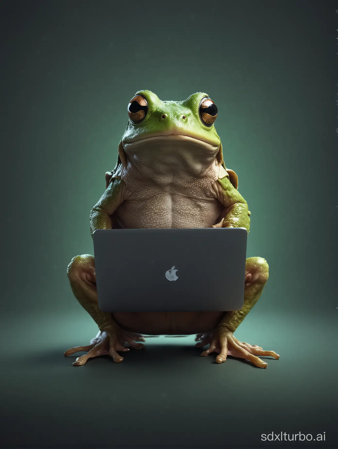 A hacker frog