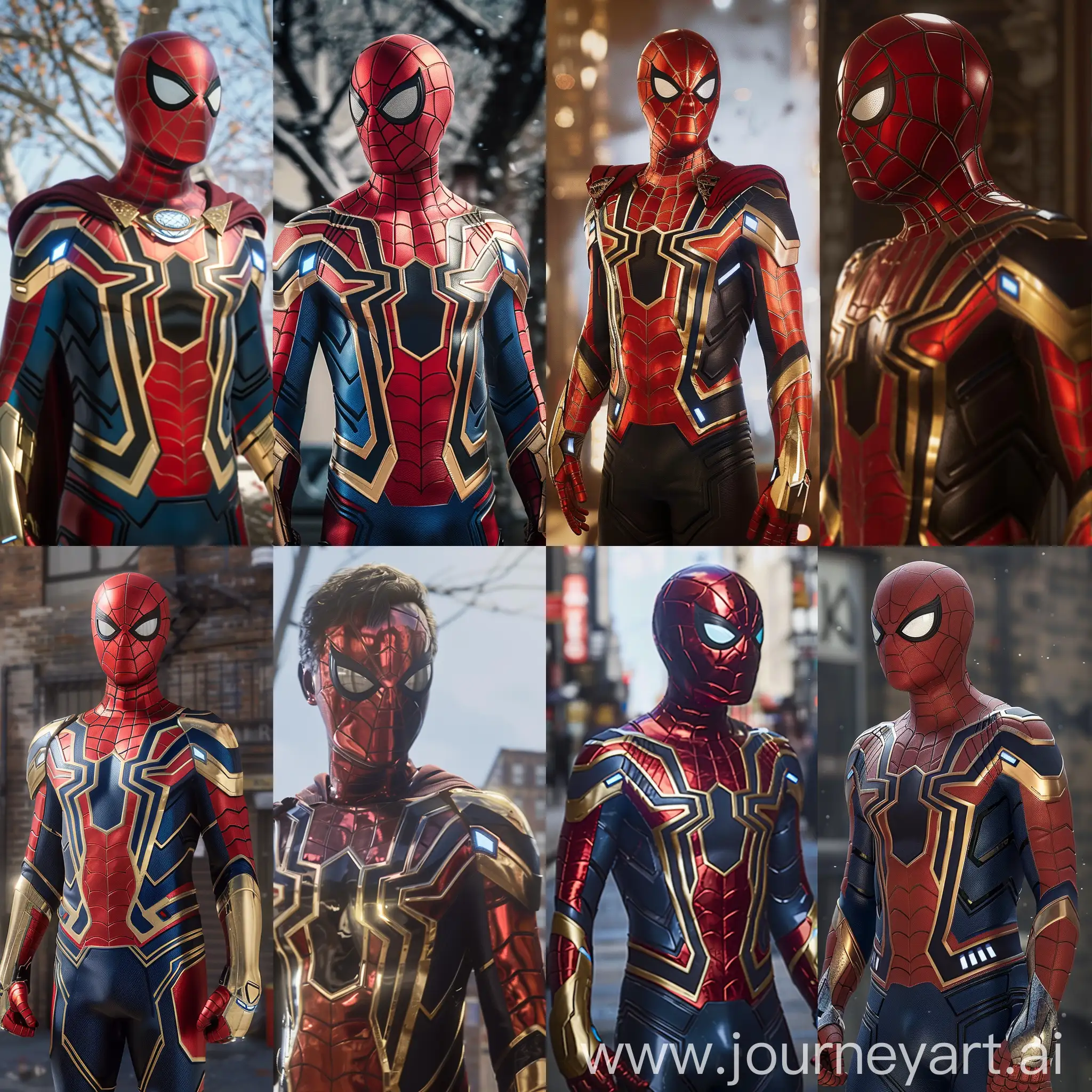 Combination of Dr strange and iron spider suit
