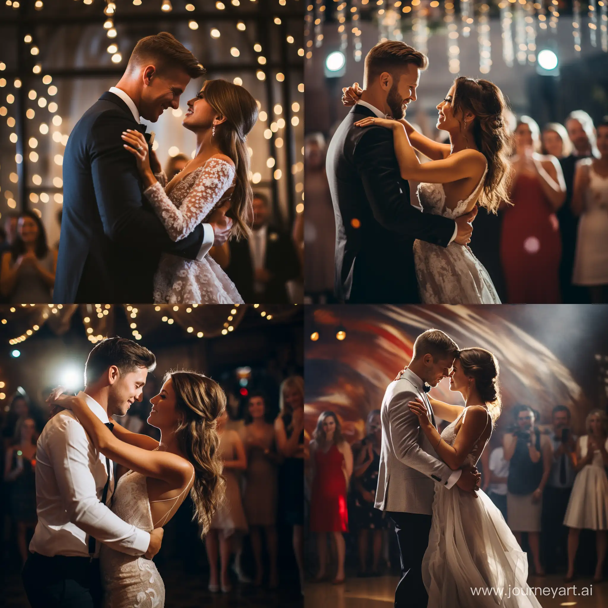 Captivating-First-Dance-of-Newlyweds-at-Romantic-Wedding-Reception
