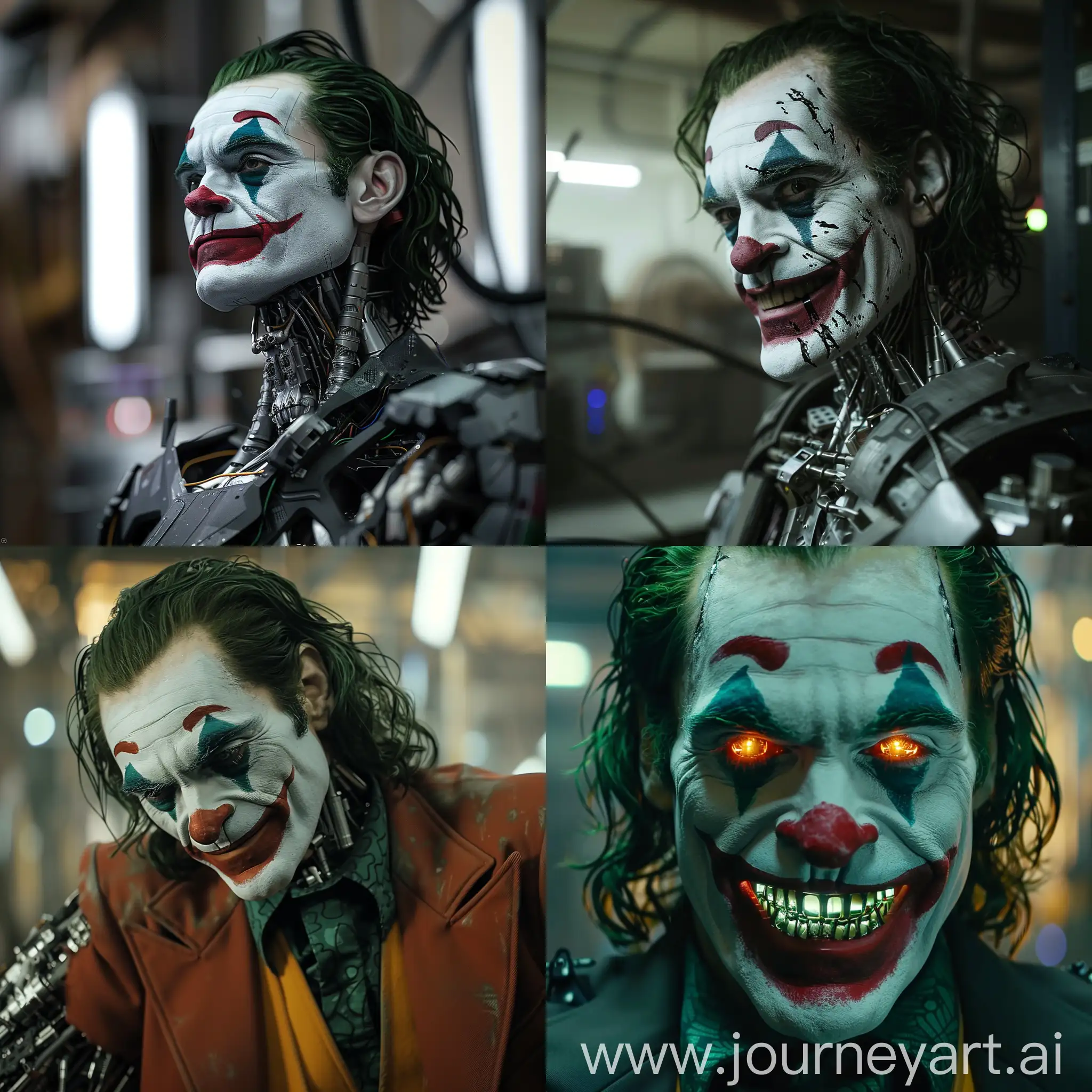 The joker becomes a synthetic human
