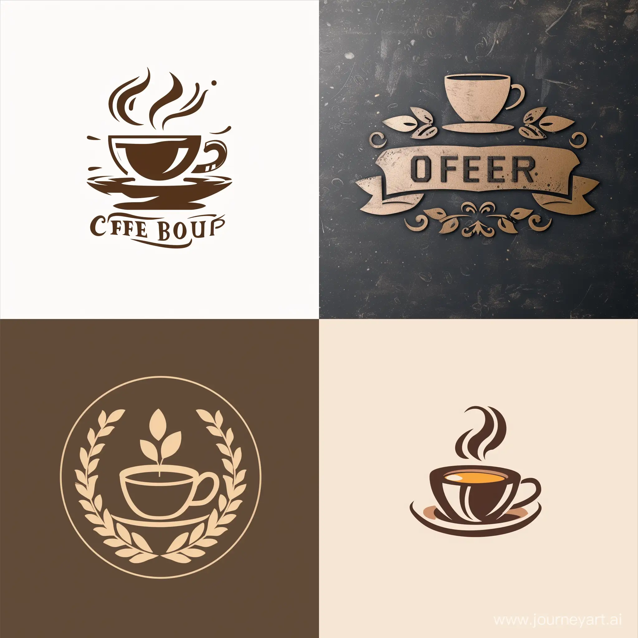 Cozy-Coffee-Shop-Logo-with-Steaming-Cup-and-Beans