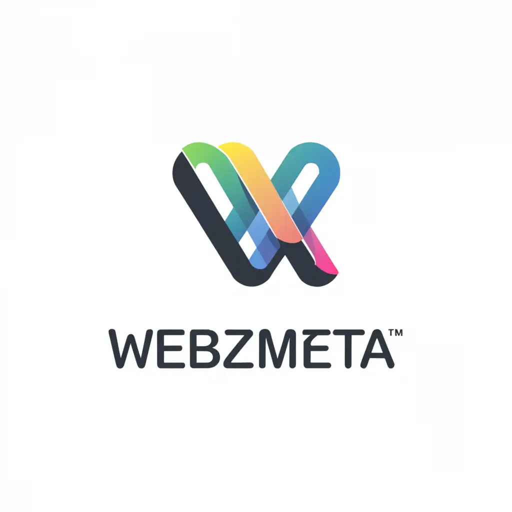 a logo design,with the text "WebzMeta", main symbol:wm,Moderate,be used in Technology industry,clear background