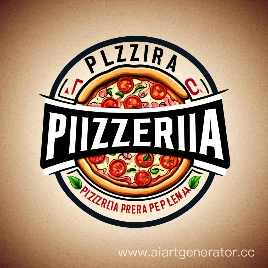 Artistic-Pizzeria-Logo-Design-with-Vibrant-Colors-and-Delicious-Imagery