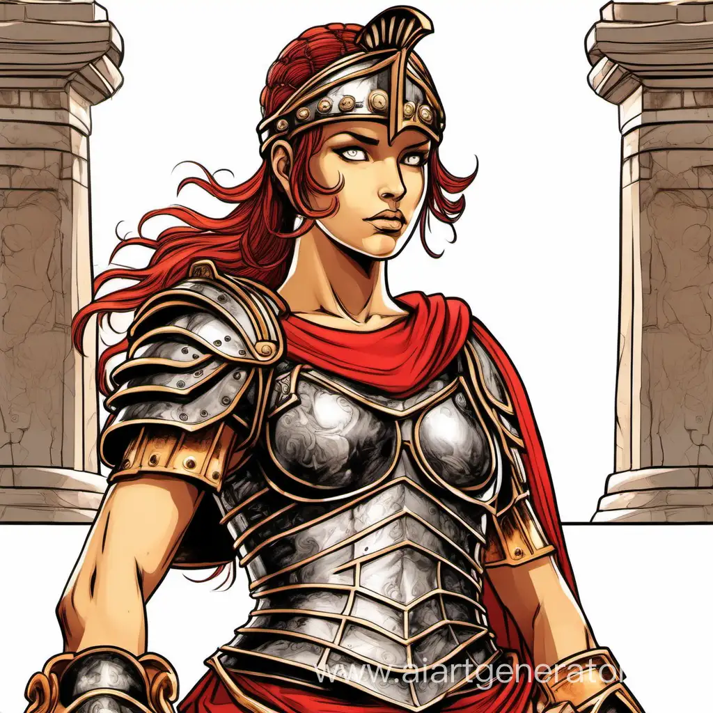Intimate-Portrait-of-a-Beautiful-Roman-Centurion-Girl-in-Erotic-Armor