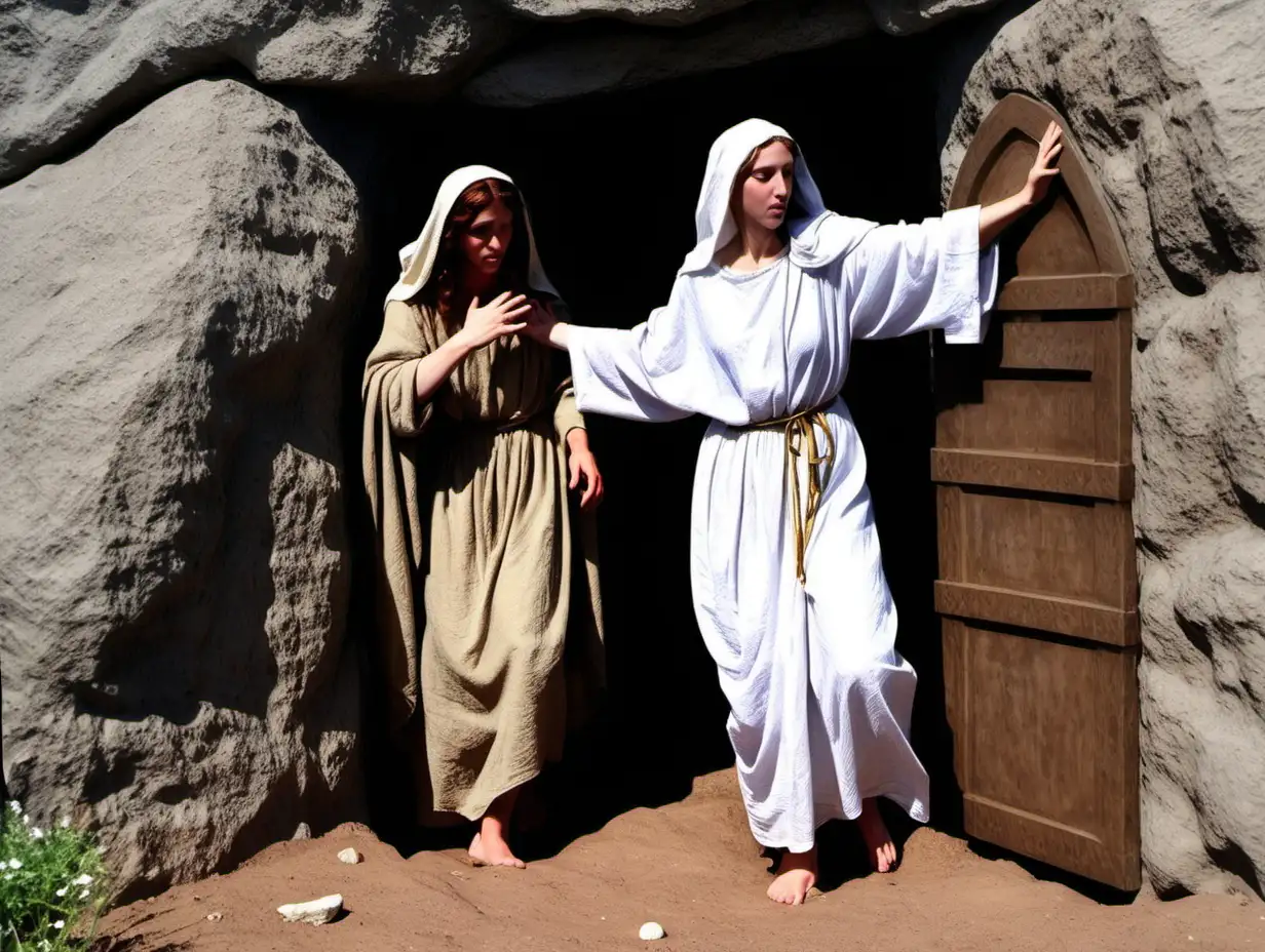 So Joseph bought some linen cloth, took down the body, wrapped it in the linen, and placed it in a tomb cut out of rock. Then he rolled a stone against the entrance of the tomb. 47Mary Magdalene and Mary the mother of Joseph saw where he was laid