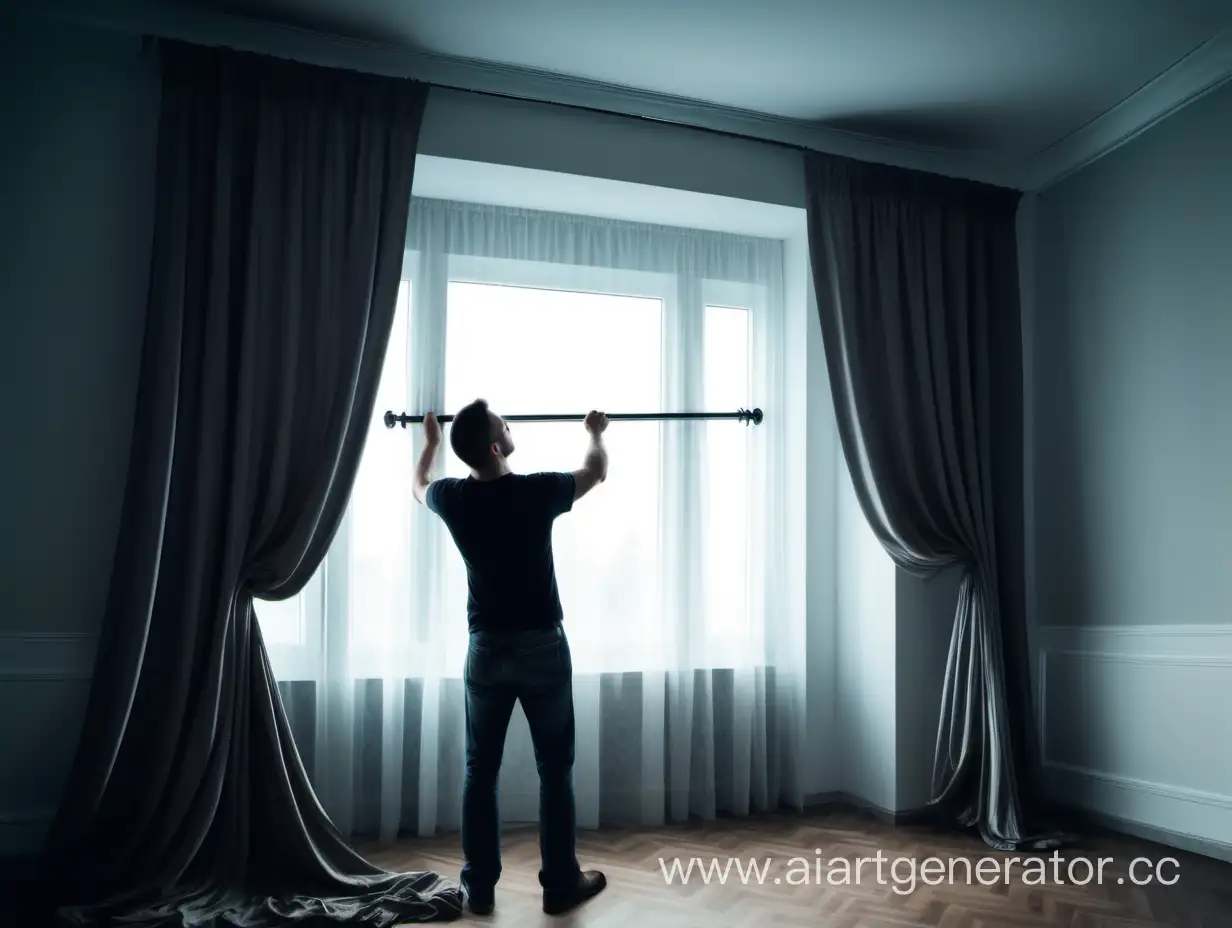 Professional-Installation-Man-Installing-Curtain-Rods-with-Cinematic-Flair