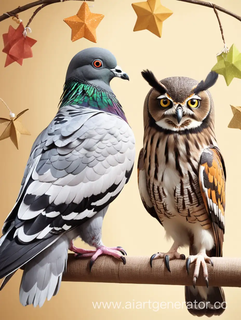 pigeon and owl are best friends party
