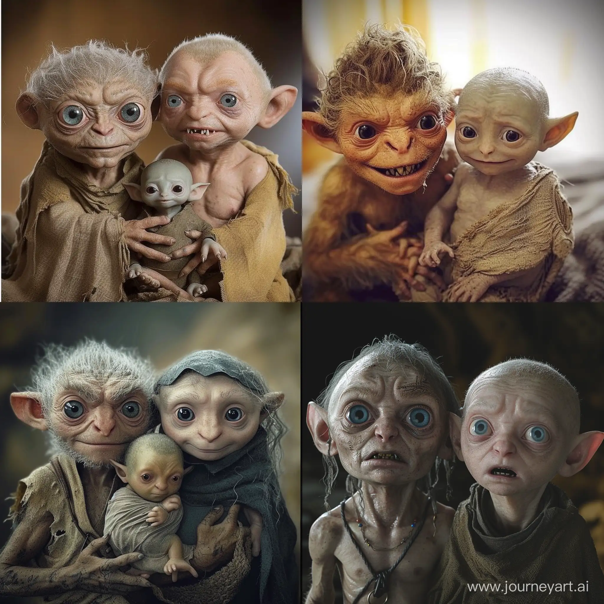 what frodo and gollum would look like if they had a baby