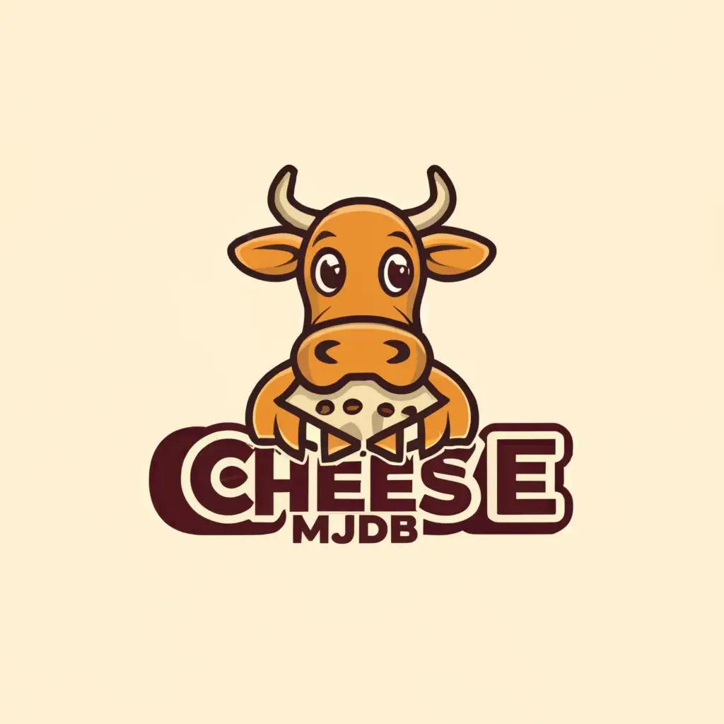 a logo design,with the text """"
CHEESE MJDB
"""", main symbol:COW CHEESE,Moderate,be used in Legal industry,clear background