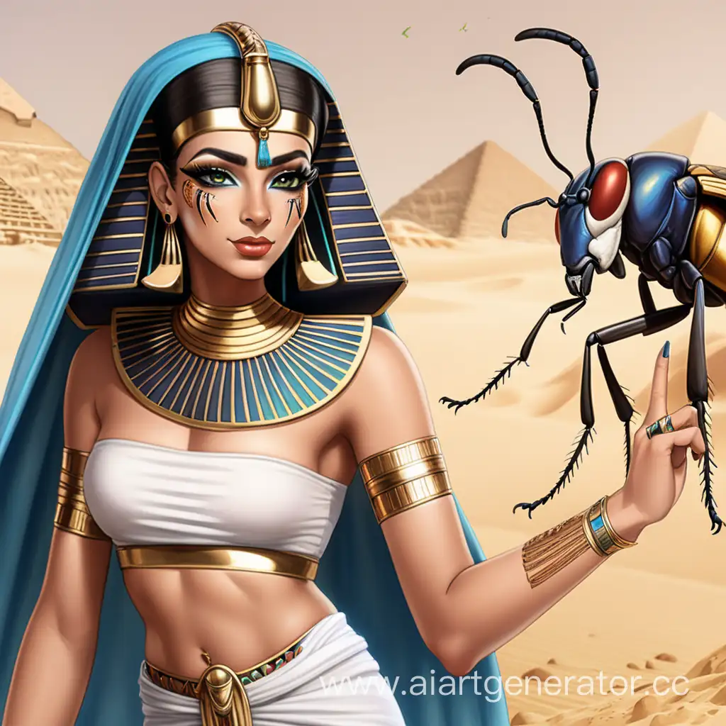 Египтяне защищаются от насекомых макияжем
