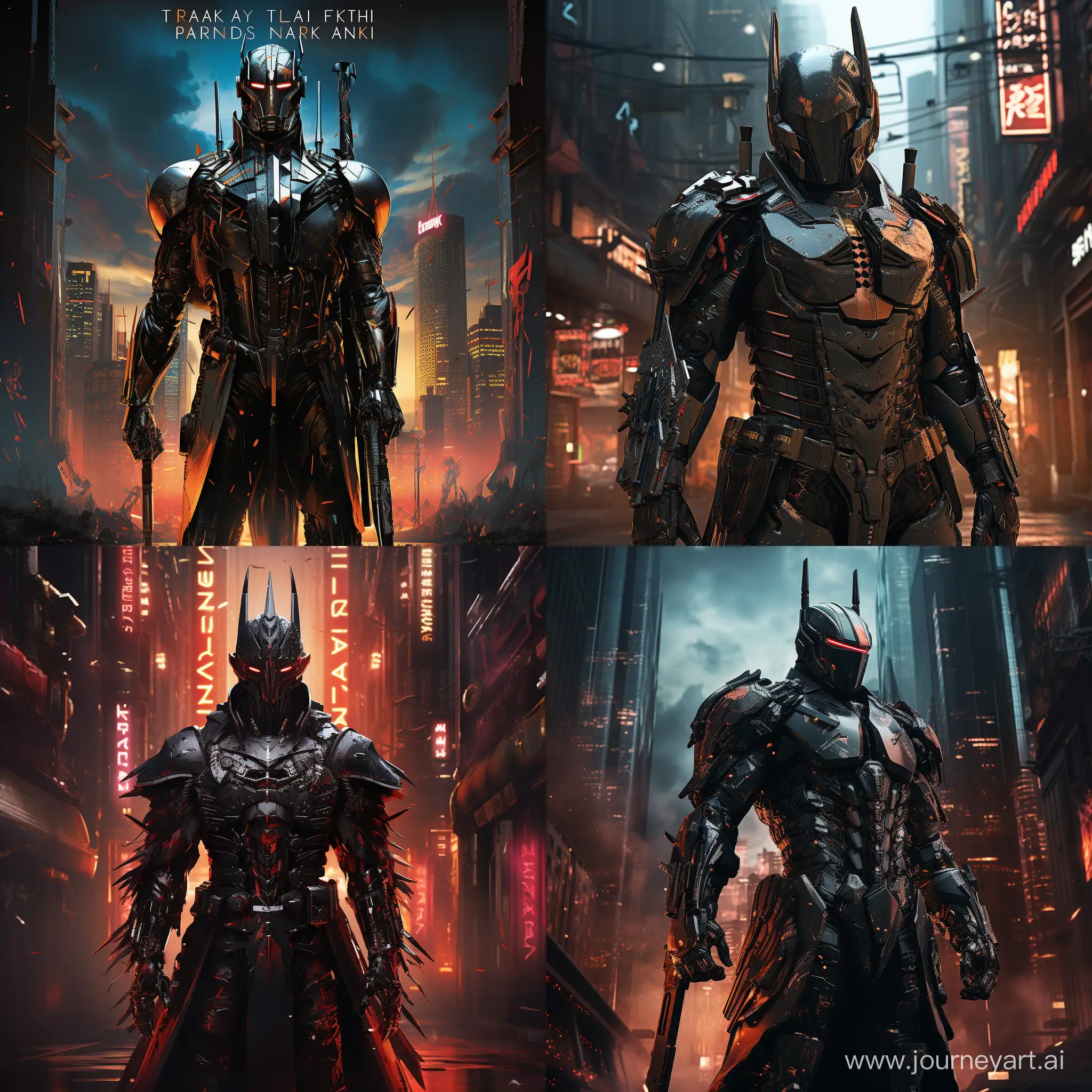 Cyberpunk-Style-Black-Knight-Standing-Tall