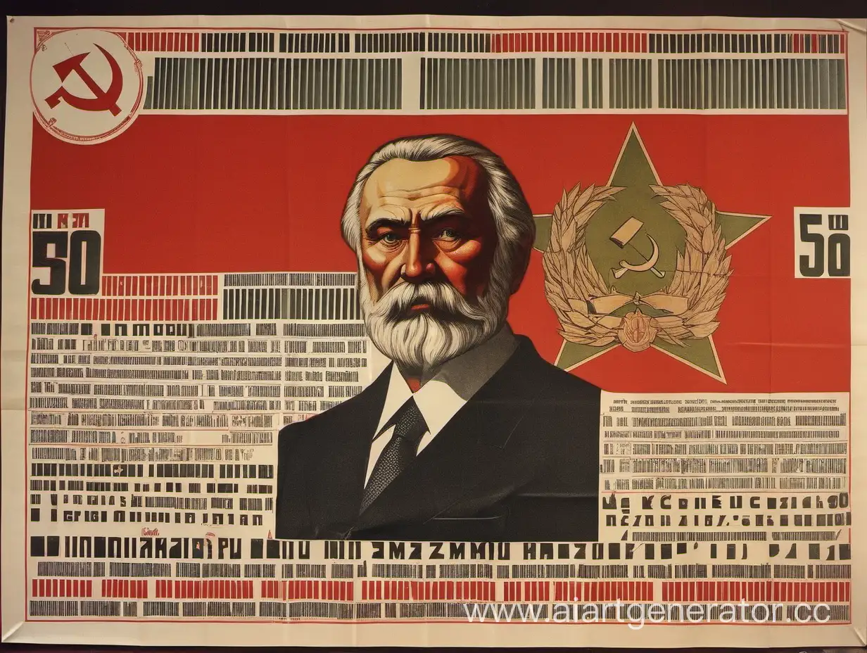 Плакат времен СССР, На Русском Языке, Ученый 50 лет, под фамилией Разумовский, на тему выборы