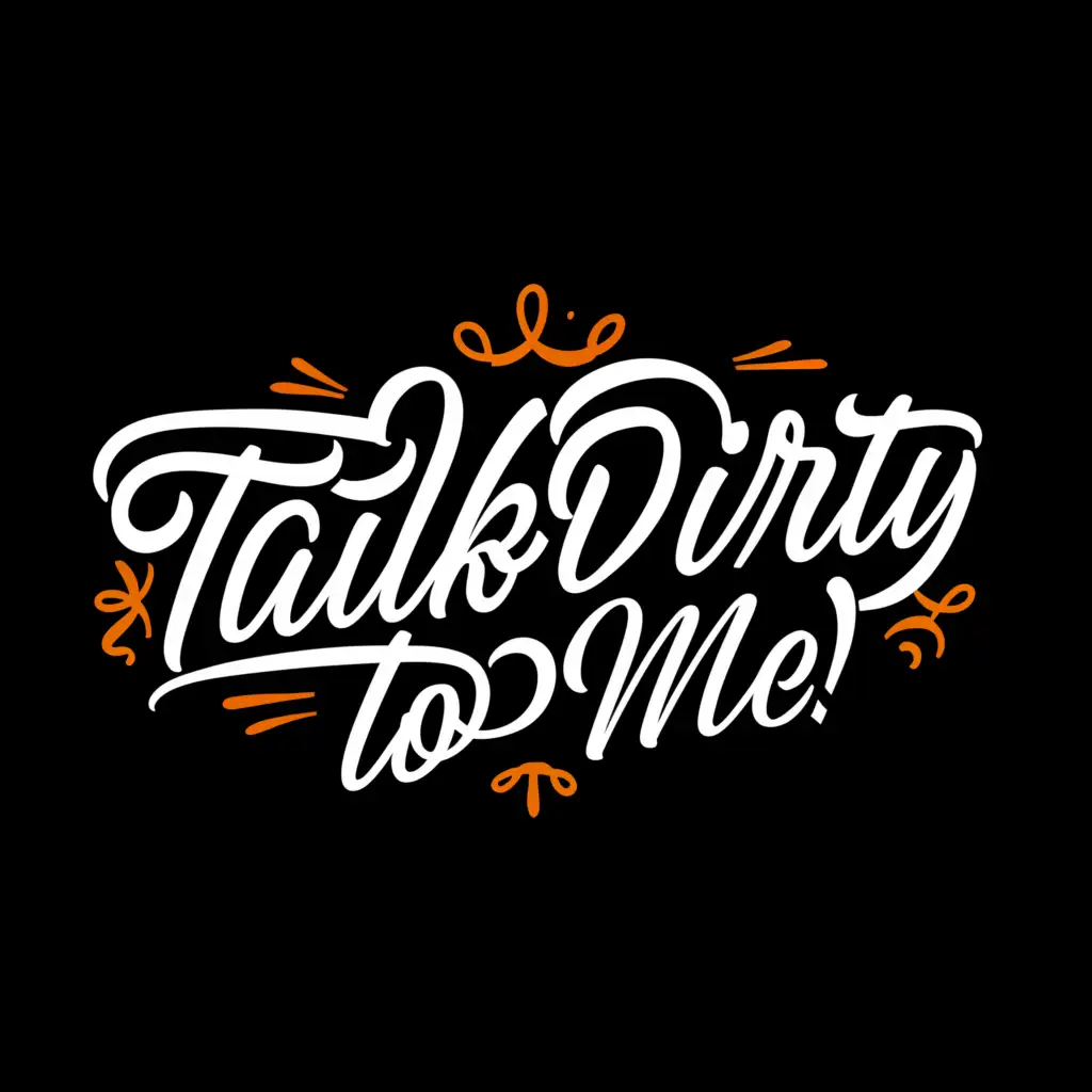 a logo design,with the text "A sexy logo with a black background that says 'Talk Dirty to me' and 'paltalk'", main symbol:girls, hearts, music,Moderate,clear background