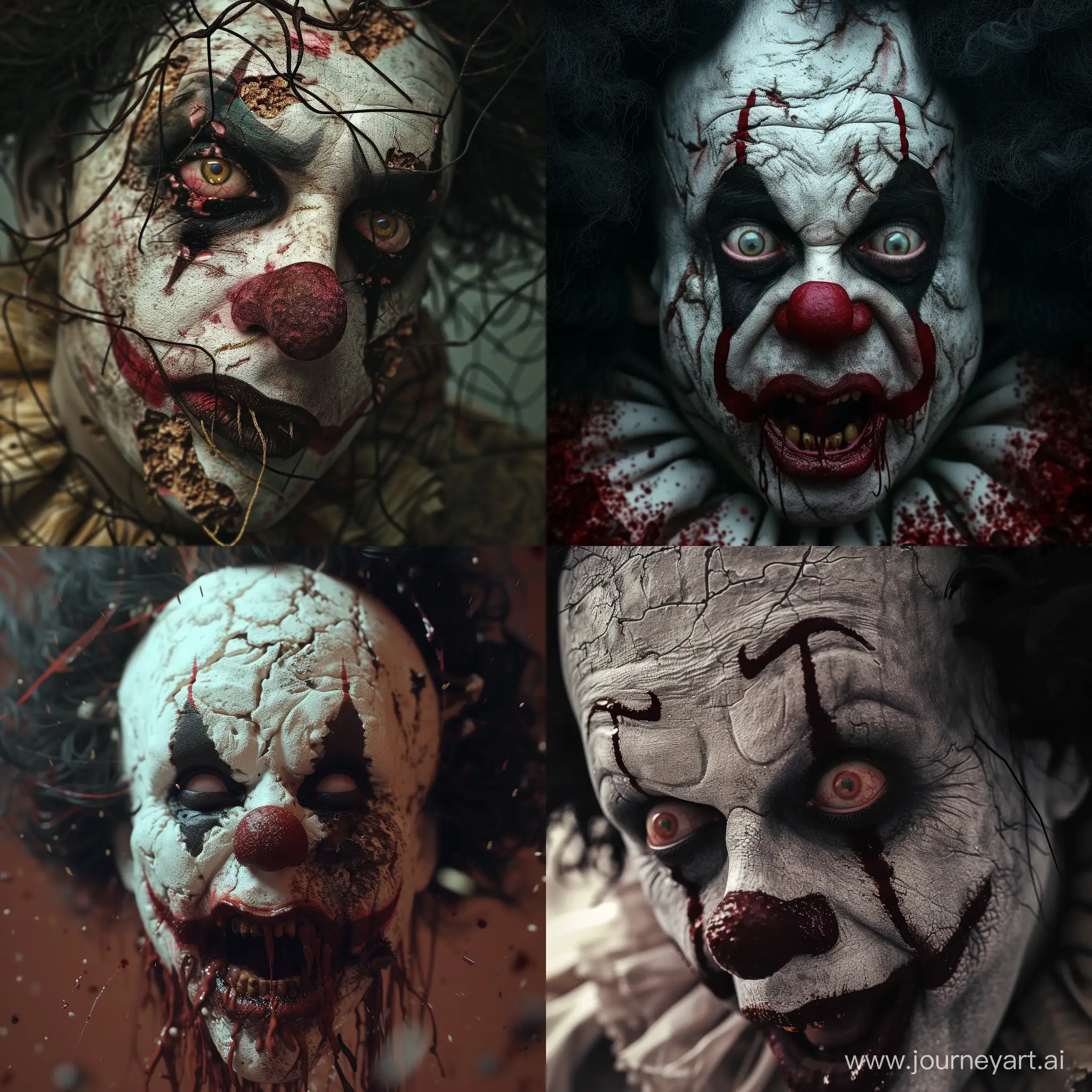 Psychedelic-Killer-Clown-with-Mouth-Sewn-Shut-Glitch-Art-Horror-Portrait