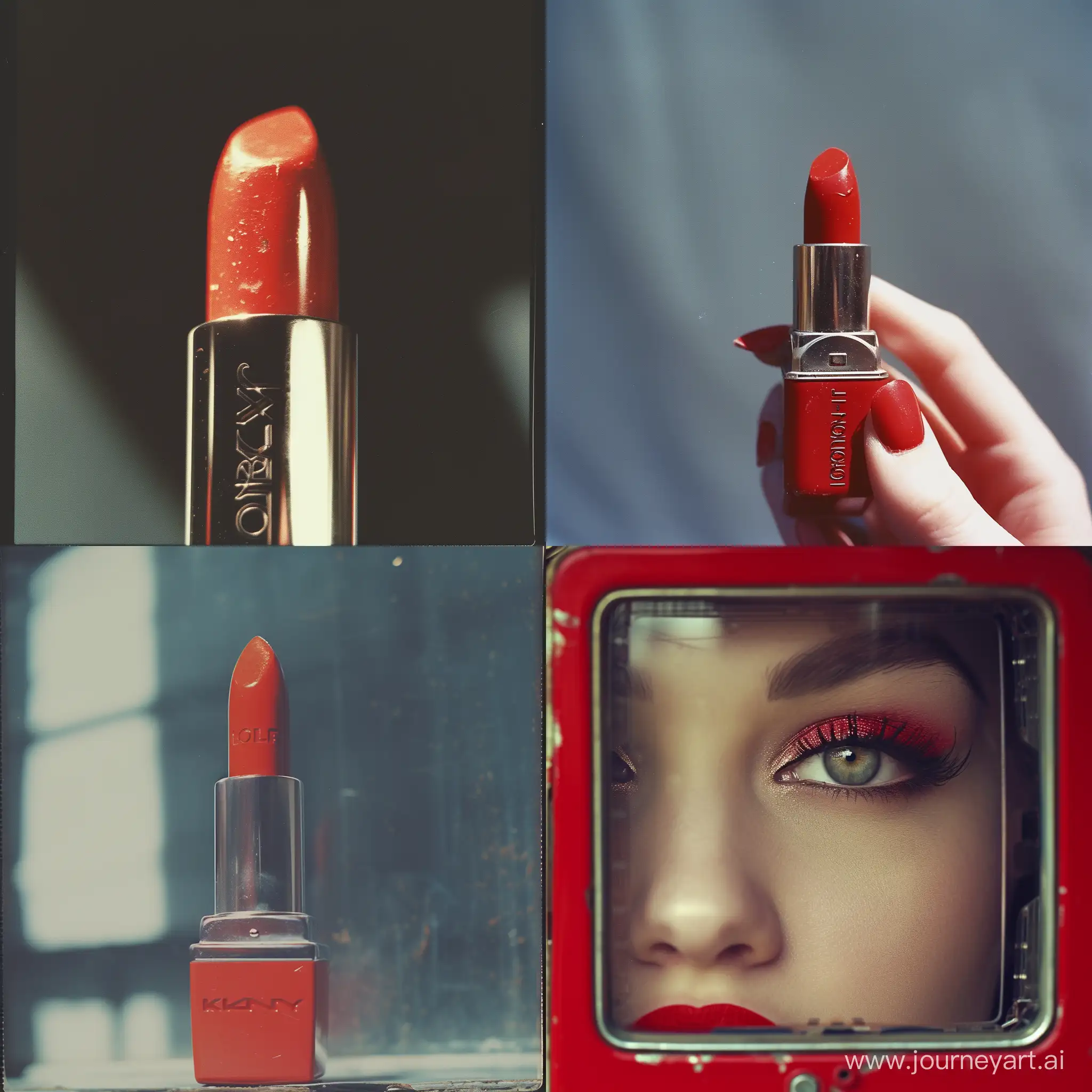 oister women red lipstik kodak
