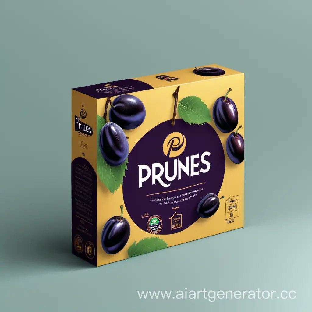 box Packaging design for prunes 