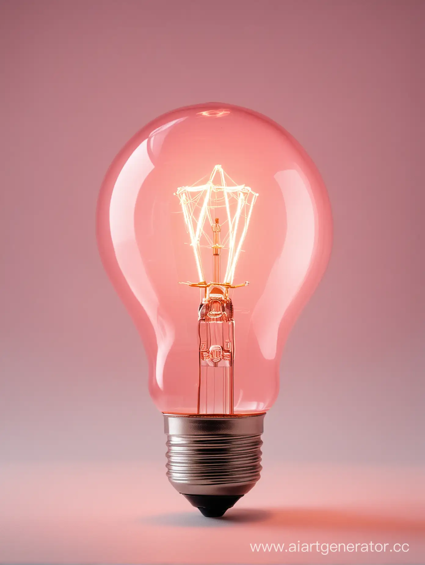 Rosy-Light-Bulb-Illuminated-in-Pink-Glow