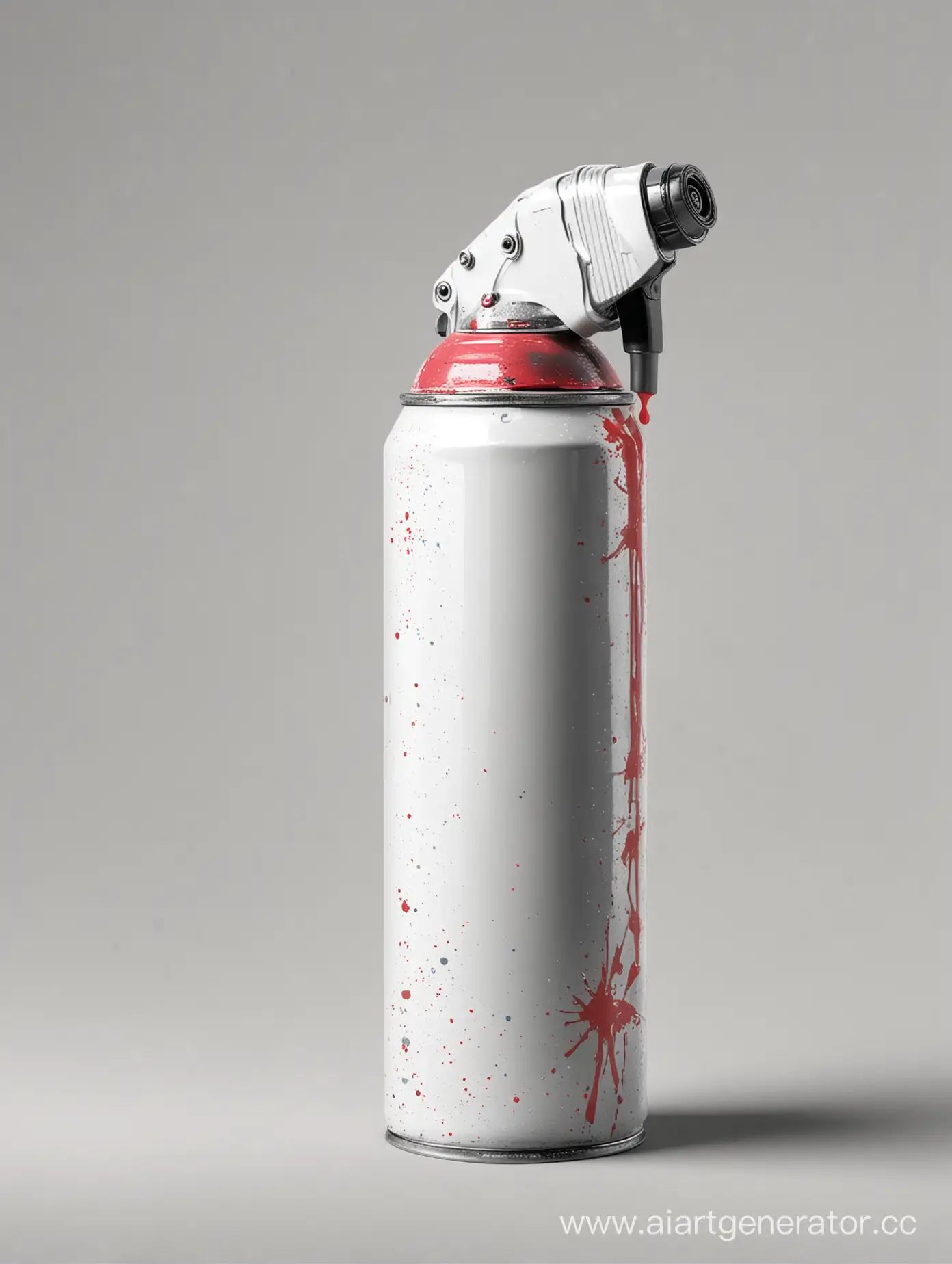 spray cans with paint, transparent background