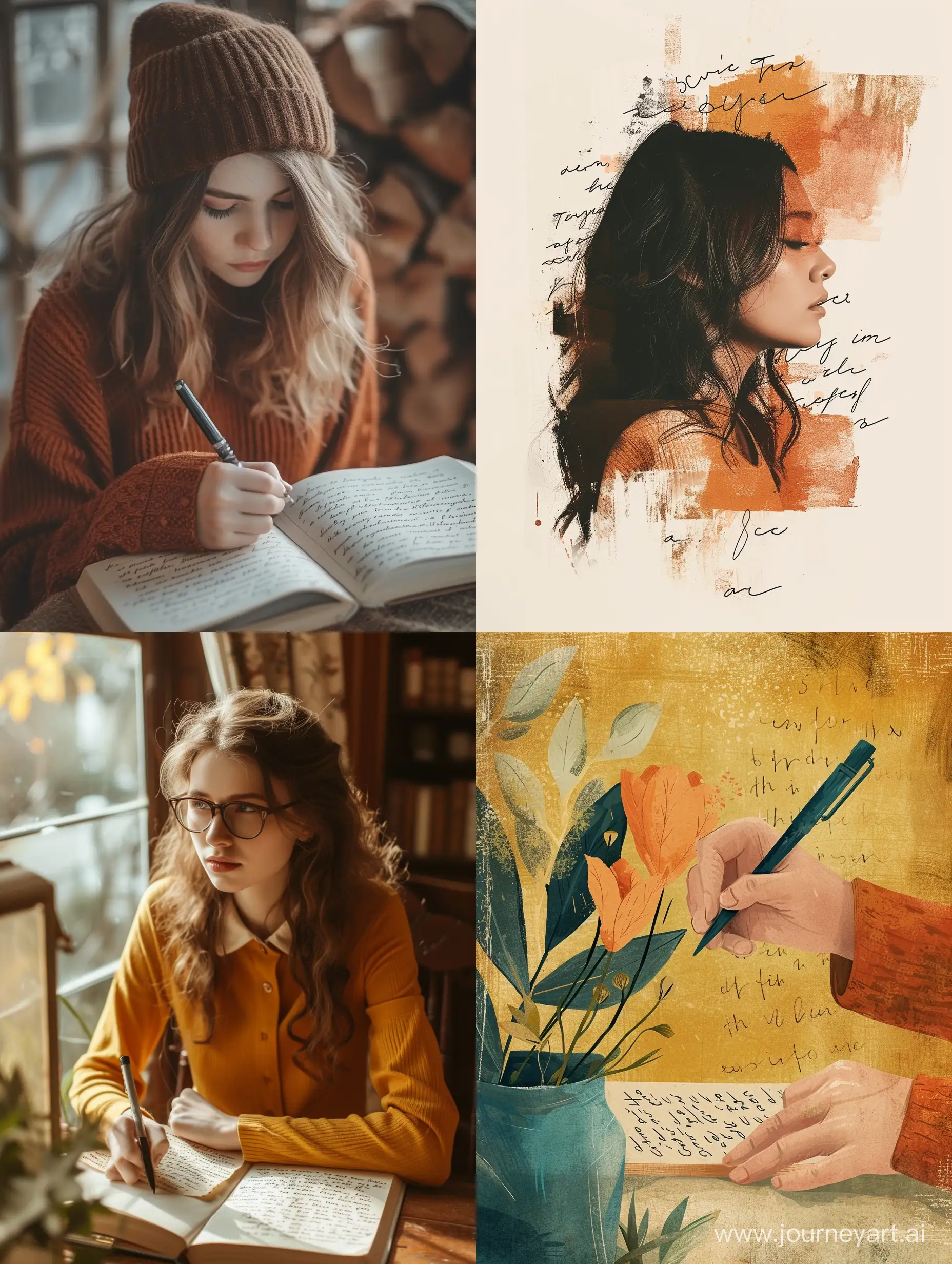 Design a profile picture that incorporates elements of handwritten letters or words, capturing the essence of personalized storytelling. Consider using warm colors and a clean, engaging layout. Make it inviting and reflective of the unique concept of writing each follower's name.
