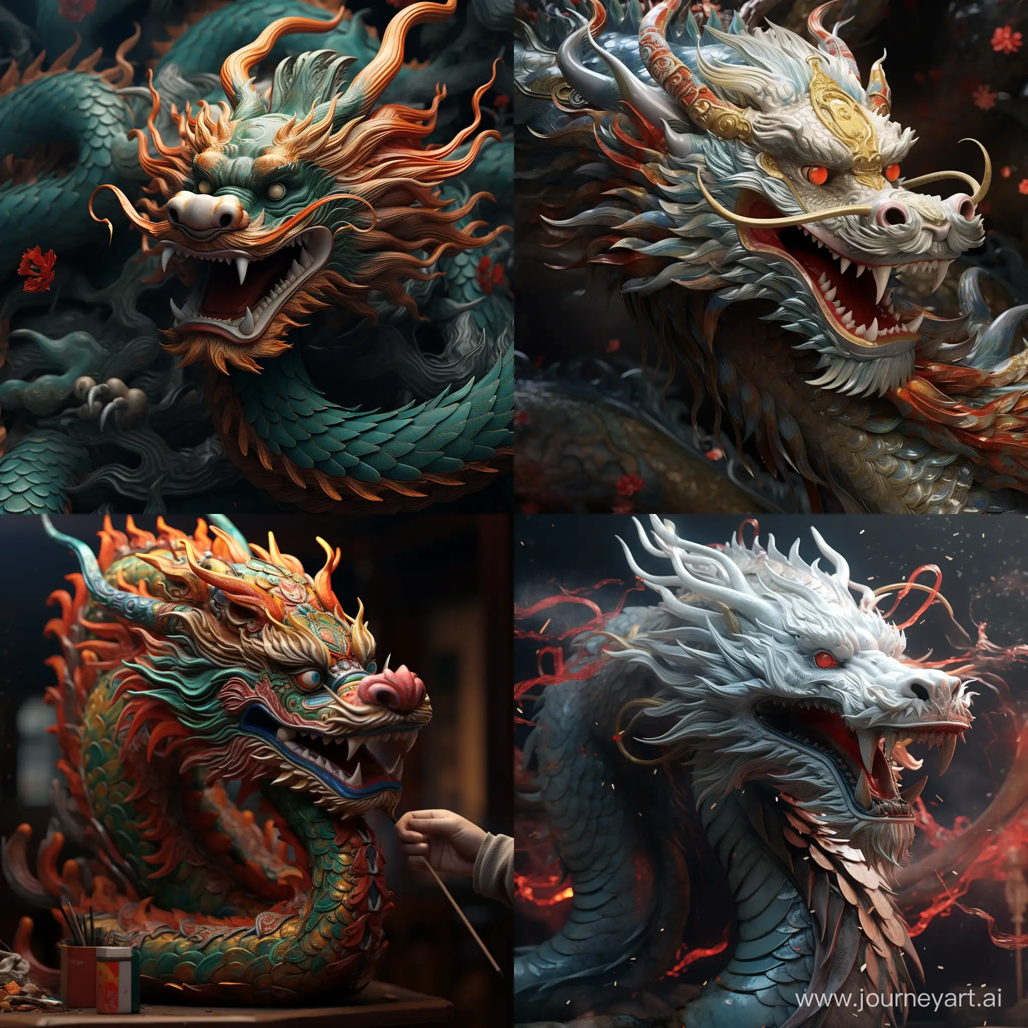 Dragon chino imagen hiperrealista