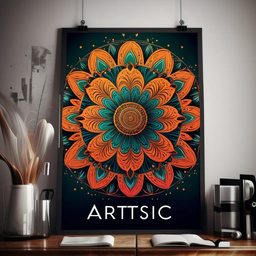 Elegantly Crafted Artistic Design Poster