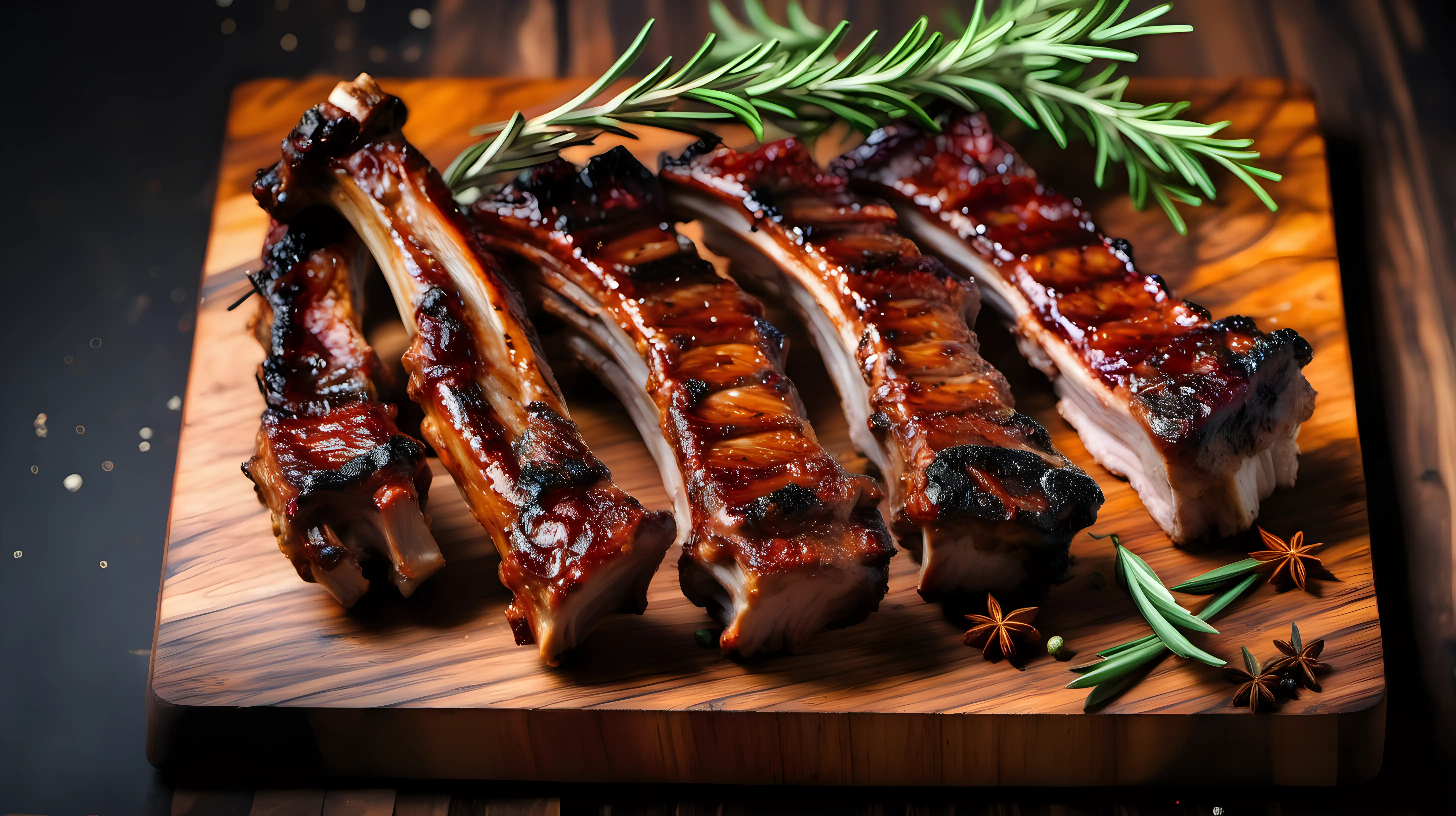 Savory Grilled Pork Ribs with Aromatic Rosemary and Spices