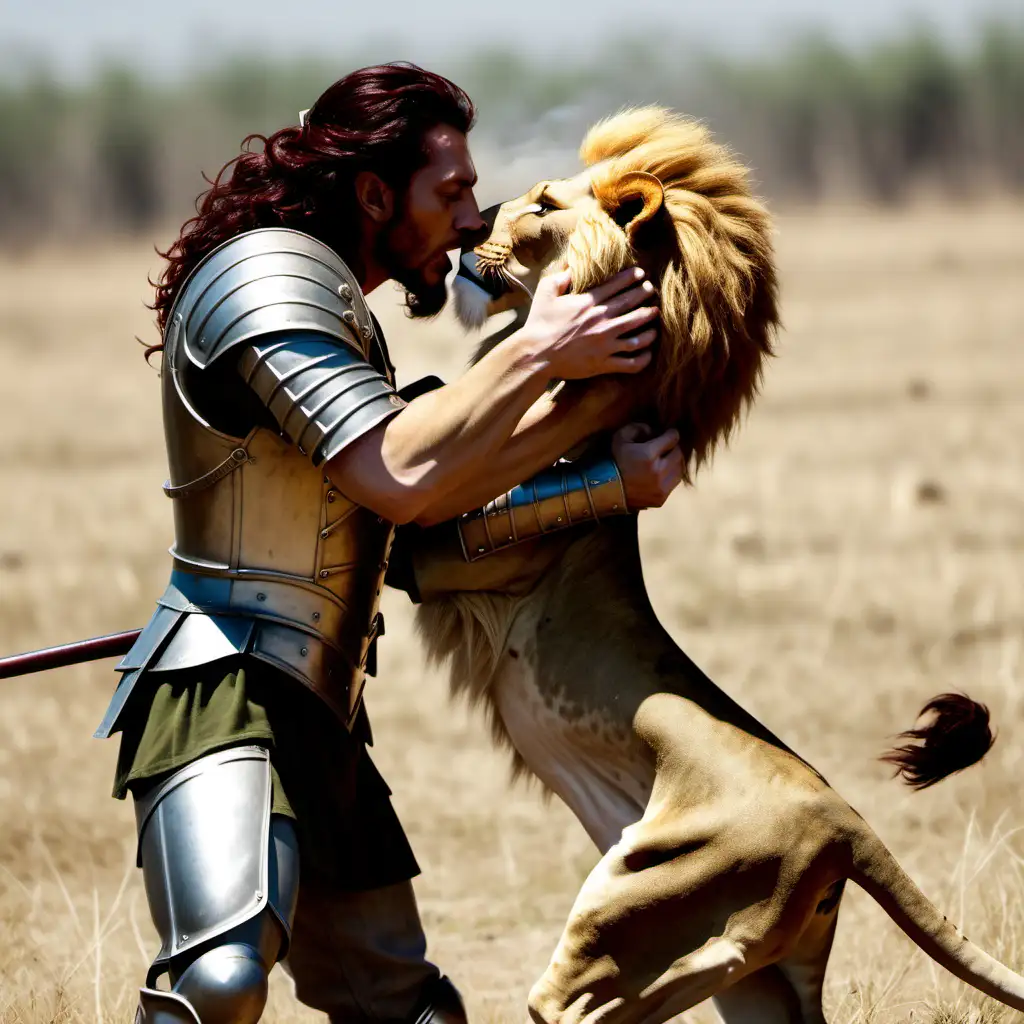 lion truthheart fighting battlefield love kisses 