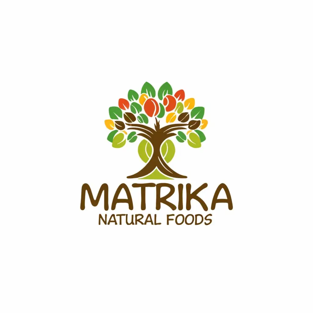 a logo design,with the text "Matrika Natural Foods ", main symbol:wood press oil manufacturing company named MATRIKA natural foods. Need logo that represent authentic wood press oil . should be unique in this cluttered market. Logo should not represent only oil bcz in future many products will be added like grains & its flour, pulses etc.,Moderate,clear background