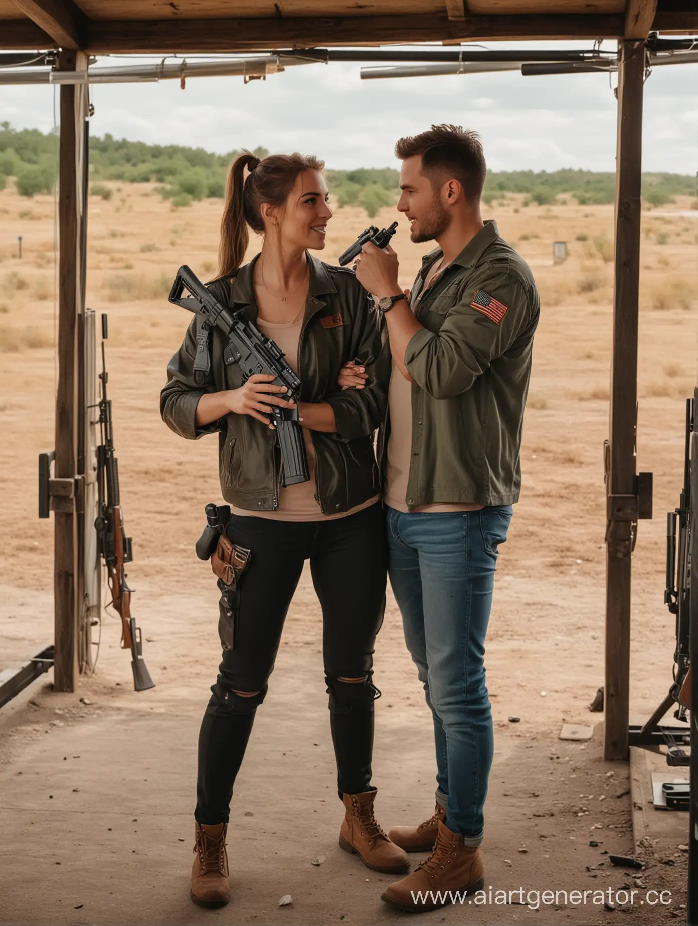 Romantic-Couples-First-Date-at-Shooting-Range