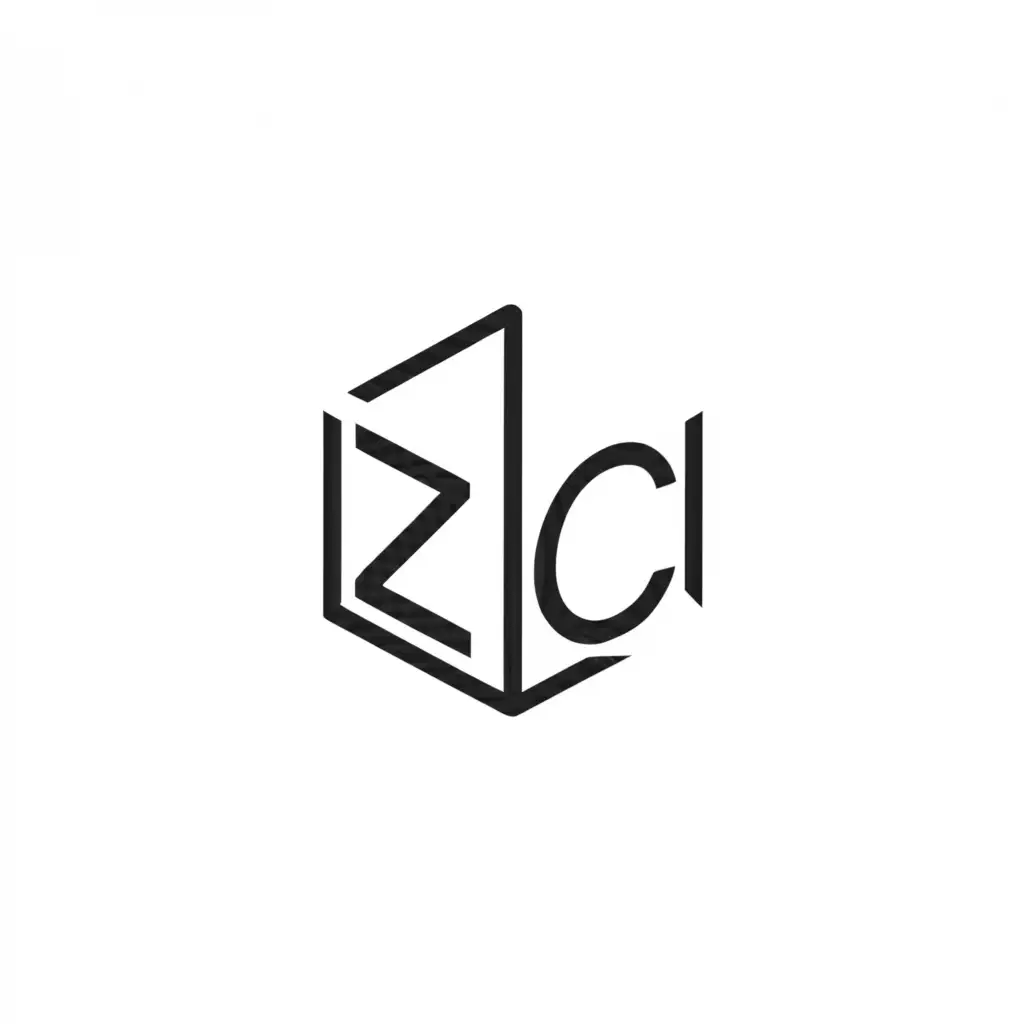 a logo design,with the text "ZC", main symbol:text within a box,Minimalistic,be used in Construction industry,clear background